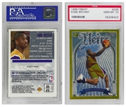 Kobe Bryant 1996-97 Topps Finest Gold Lakers Rookie Card #269 -- PSA Graded Perfect 10